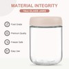 NETANY 6-pack 16oz Glass jars with Airtight Lids, Overnight Oats