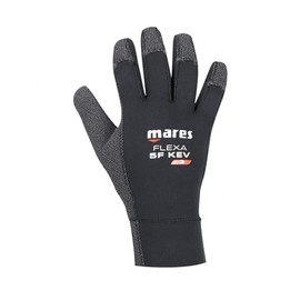 Mares Flexa 5F 3.0 3 mm Neoprene Scuba Diving Gloves | Kevlar Palm, Thumb and Fingertip Covers for Enhanced Grip | Underwater, Large