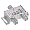 Poppstar Sat-distributor 2-way (analog/digital-capable), 100dB, 5-2500 MHz, incl. F-plug