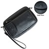 Leather Wrist Bag for Unisex Made of Cowhide Leather 21-