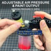 OPHIR 0.3mm Airbrush Kit, Siphon Feed Airbrush Gun with 5X