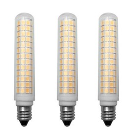 E11 LED Bulbs Dimmable 13W(Equivalent to 120W Halogen Bulbs Replacement) 110V Warm White 3000K Glass LED Corn Light Bulbs JD T4 E11 Mini Candelabra Base,Dimmable,134 LED 2835 SMD,3 Pack