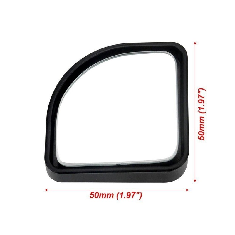 x xotic tech Blind Spot Mirror, 2'' Black Fan HD