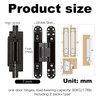 Pacify 2 Set 7Inches Hidden Door Hinges, Heavy Duty Concealed