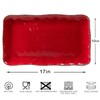 ZAROCRUS Melamine Serving Platters, set of 2, 17" x 10"