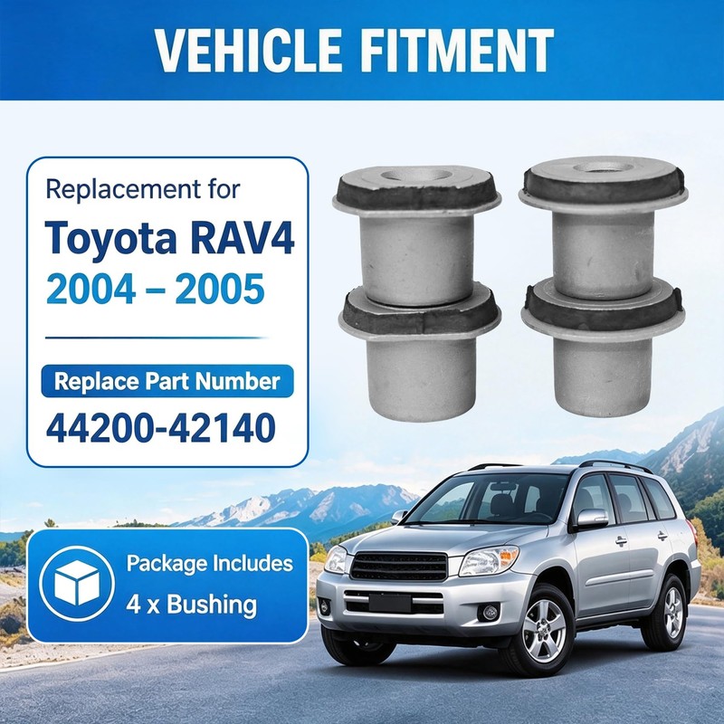Pyladea Rack & Pinion Bushing Kit Replacement for 2004-2005 Toyota