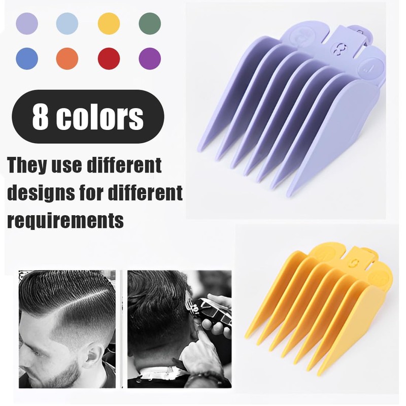 UEAVOID 8 Combs Slide Combs for Clippers Suitable for Standard