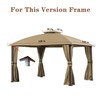 SCOCANOPY Beige Gazebo Replacement Cover Fit for 10X12 Eagle Brooke