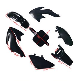 CLEO Black Plastic Body Kit with Black Seat for CRF50 XR50,Made in China 50cc Pit Bikes Dirt Bike taotao - Fender Fairing Replacement Parts