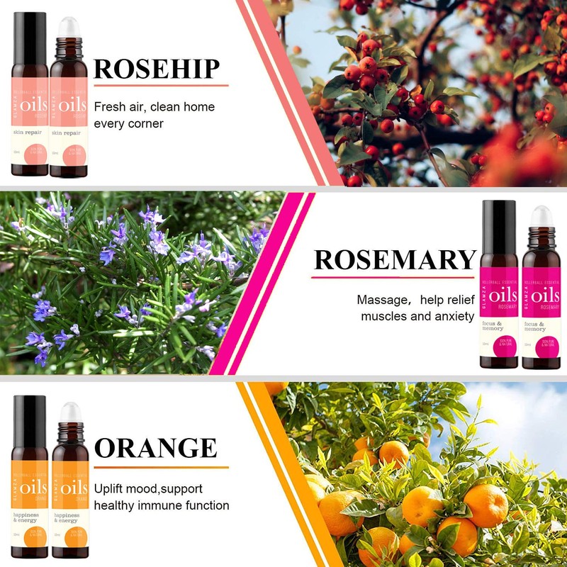 Essential Oil Set GLAMZA 100% Natural Oils - Set of