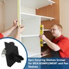 JIYIZO 6Pcs Shelf Pins Black Compatible with IKEA Shelf Part