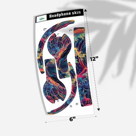 Sticker Cover Compatible with Beats Solo 3, Great Wave - Headphone Stickers