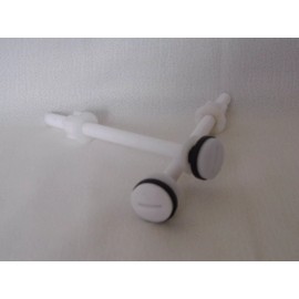 NUFLUSH Guardian 6 inch Toilet Nylon Seat Bolts, Made for Raised Toilet Seats by NuFlush