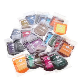 STOBOK 24bags Tie-dye Pigment Kit for Projects Vibrant Non-Fading Powders for Family Crafts Suitable for Boys and Girls and Adults Shirts Bags