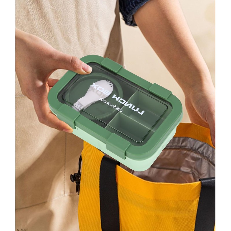 Huifoo Lunch Box Set, 1250 ml Lunch Box with Compartments