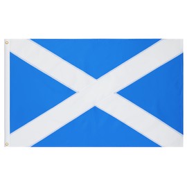 Scottish Flag - 3x5 Ft, Oxford Fabric, Brass Grommets