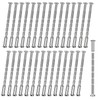 M3 Door Handle Fixing Screws and Sleeves, 30 Sets Door
