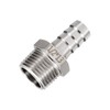 sourcing map 5pcs Stainless Steel Barbed Fitting 1/2" NPT Male