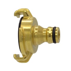 VARIOSAN Geka System Quick Coupling to Plug-In Coupling Adapter 12999, Blank Brass