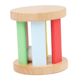 SUPVOX Montessori Wooden Rattle Roller for Boy Girl Early Education Musical Plaything Engaging Design Present for Boys Portable Lightweight