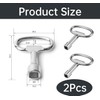 Pack of 2 Square Keys, 8 mm Square Key Valve,