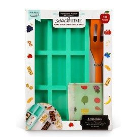 Handstand Kitchen Snack Time 10-piece Snack Bar Making Set with Including Reusable Beeswax Wraps