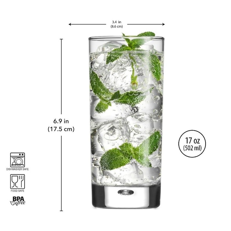 Home Essentials & Beyond Highball Glasses set of 4, 17