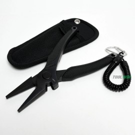 SSI Fishing Plier w/ Sheath and Lanyard Split Ring-Hook Remover Line Cutter