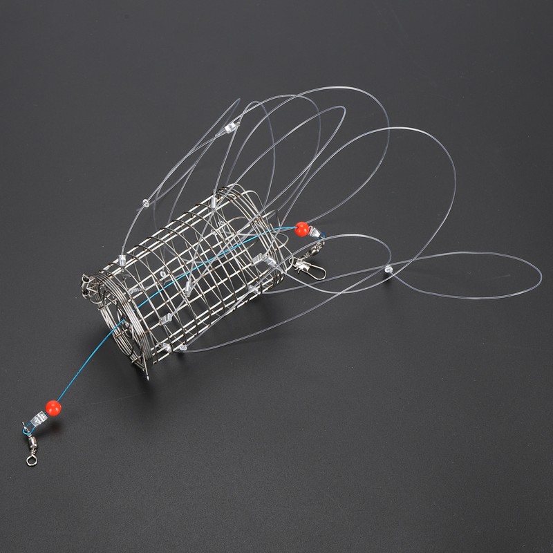 Crab Snares with 8 Loops Reusable Cylindrical Stainless Steel Wire