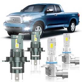ZSTOPCL Compatible with Toyota Tundra 2000-2006 Fog Bulbs, High&Low Beam Fog Light Bulbs Combo, 800% Super Bright 6000K Cool White, Plug and Play, Pack of 4