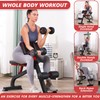 BODY RHYTHM Compact Adjustable Weighted Bench for Full Strength Training,