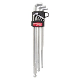 Tone Short Neck Long Ballpoint L-Type Hex Key Wrench Set BL900S, Includes 9 ct.