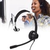 Telephone Headset Clear Comfortable Plug and Play Monaural Traffic Headset