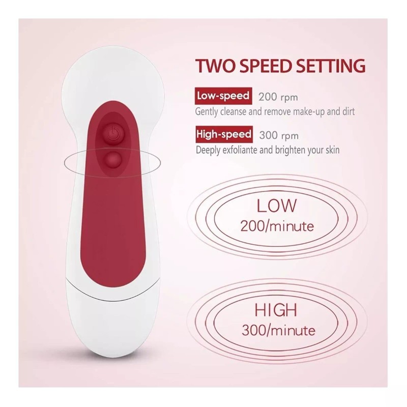 Clsevxy Juego De Cepillos Giratorios De Limpieza Facial 3 Ca