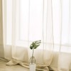 MIULEE Sheer Curtains Semi Sheer Window Voile Living Room Sheer