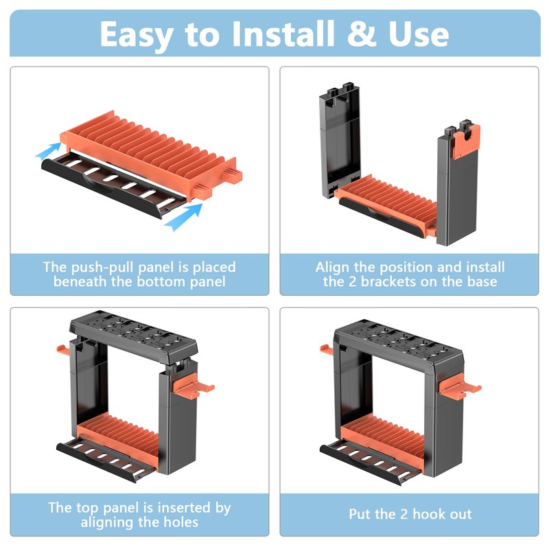 Switch Games Organizer Station for Switch 2/Switch/Switch OLED, Switch Stand