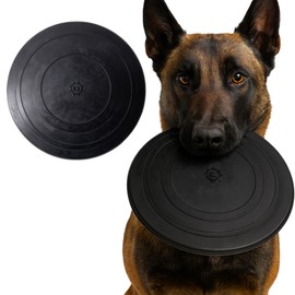 Monster K9 Indestructible Flying Disc - Lifetime Replacement - Durable Dog Toy for Aggressive Chewers – Tug & Fetch (Not Chew Toy) – Safe Non-Toxic Natural Rubber - Tough, Heavy Duty - USA Made - 8.5"