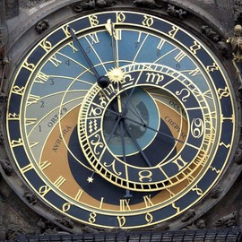 CafePress Stunning Astronomical Clock Prague Pro Photo 10" Wall Clock for Livingroom, Kitchen, or Office
