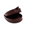 Mens Real Leather Coin Tray Purse LARGE 8cm x 9cm