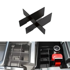 x xotic tech Rear Lower Center Console Organizer Divider Compatible with Dodge RAM 1500 2500 3500 2019 2020 2021 2022 2023 2024 2025 (NOT for Classic, Longhorn, Limited, TRX)