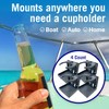 Boat Cup Holder, Set of 4 Folding Drink Holders, Wall