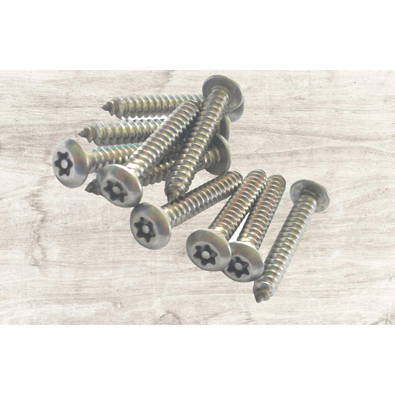 4.2mm x 32mm Button Head Security Screws Stainless Steel Sheet