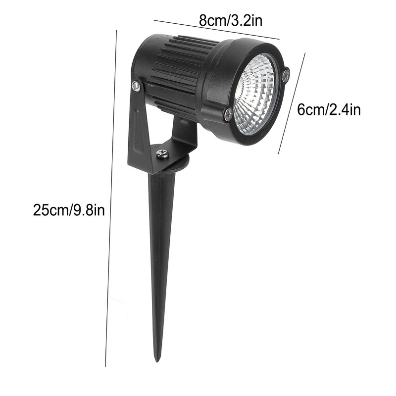4PCS Waterproof Outdoor Spotlights LED Landscape Light DC12V for Driveway