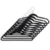 10 PACK VELVET HANGER BLACK