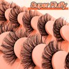 7 Pairs of 3D False Eyelashes, Cat Eye, Fluffy Volume,