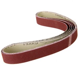 BE-TOOL 5Pcs Power-Sander Belts 100mm x 915mm Aluminium Oxide Bench Sanding Paper for Belt Sander, Metal Polishing, Woodworking (80 Grits)