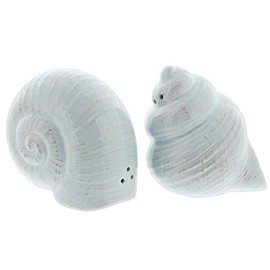 Blue Sea Shells Salt & Pepper Shaker Set