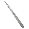 Scalpel Handle #4L Long Handle Fits Blades No. 20, 21, 22, 23, 24 and 25 - Stainless Steel (1 Piece)