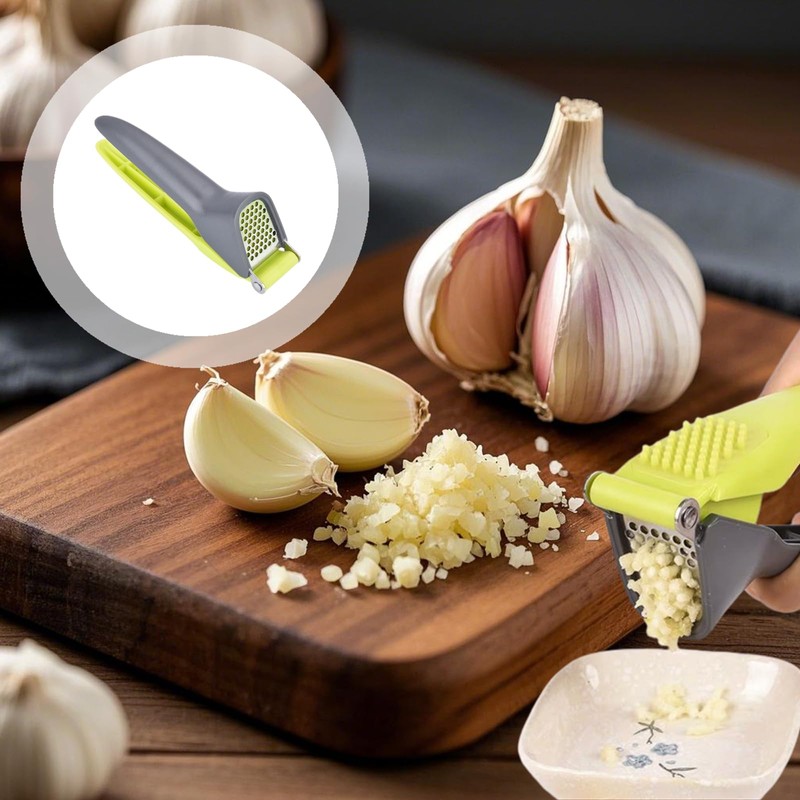 2 Pack Garlic Press Crusher Professional Garlic Mincer and Grinder