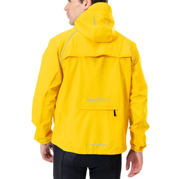 Men's Running Cycling Rain Jacket Waterproof Lightweight Biking Hiking Windbreaker